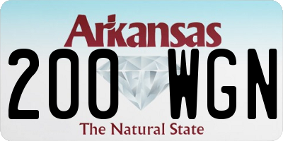 AR license plate 200WGN
