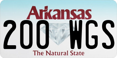 AR license plate 200WGS