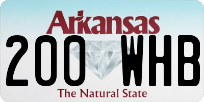 AR license plate 200WHB