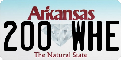 AR license plate 200WHE