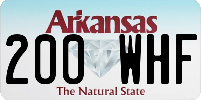AR license plate 200WHF