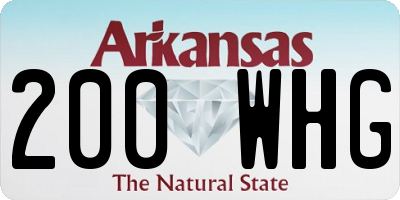 AR license plate 200WHG