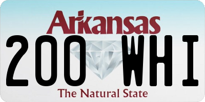 AR license plate 200WHI