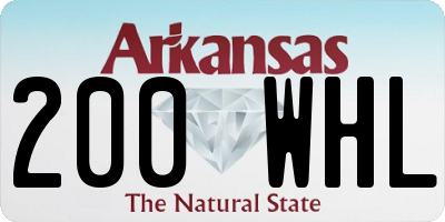AR license plate 200WHL