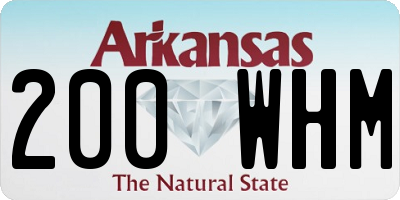 AR license plate 200WHM