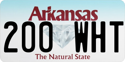 AR license plate 200WHT