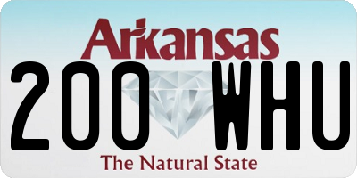 AR license plate 200WHU