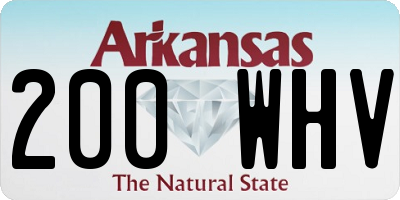 AR license plate 200WHV
