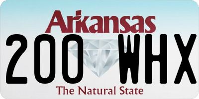 AR license plate 200WHX
