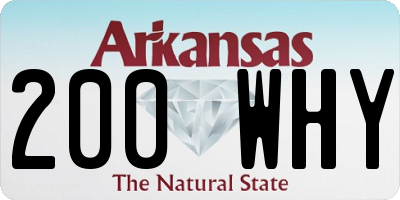 AR license plate 200WHY
