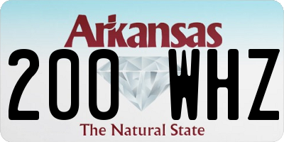 AR license plate 200WHZ