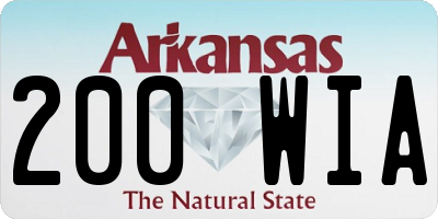 AR license plate 200WIA