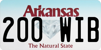 AR license plate 200WIB