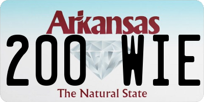 AR license plate 200WIE
