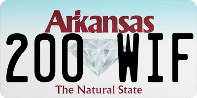 AR license plate 200WIF