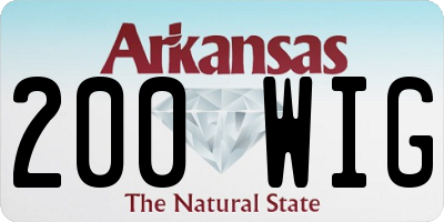 AR license plate 200WIG