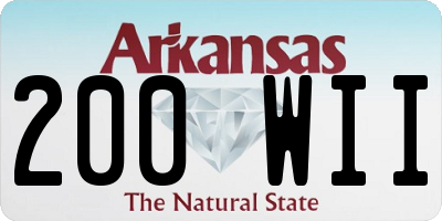 AR license plate 200WII