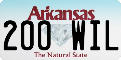 AR license plate 200WIL