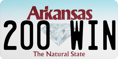 AR license plate 200WIN