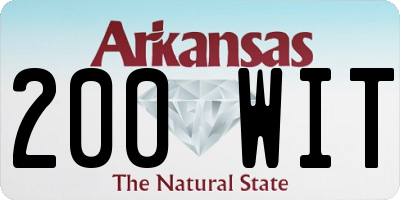 AR license plate 200WIT