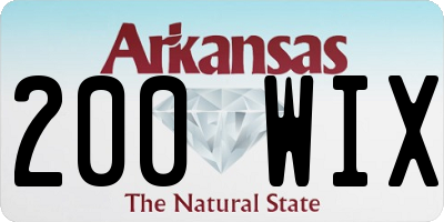 AR license plate 200WIX