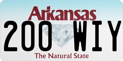 AR license plate 200WIY