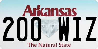 AR license plate 200WIZ