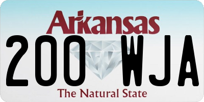 AR license plate 200WJA