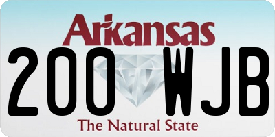 AR license plate 200WJB