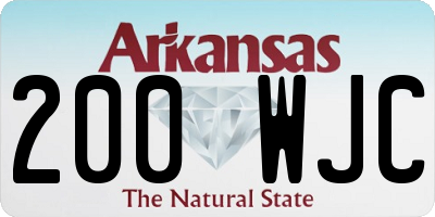 AR license plate 200WJC