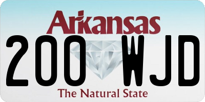 AR license plate 200WJD
