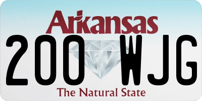 AR license plate 200WJG