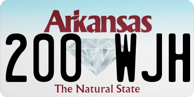 AR license plate 200WJH