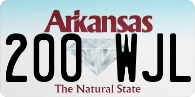 AR license plate 200WJL