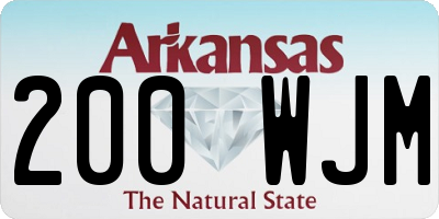 AR license plate 200WJM