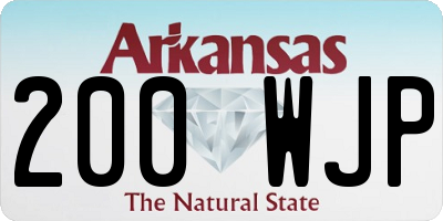 AR license plate 200WJP