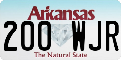 AR license plate 200WJR