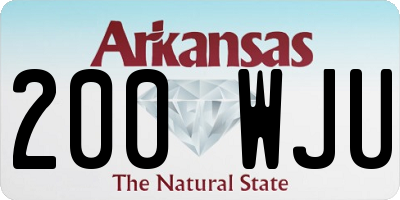 AR license plate 200WJU