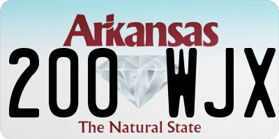 AR license plate 200WJX