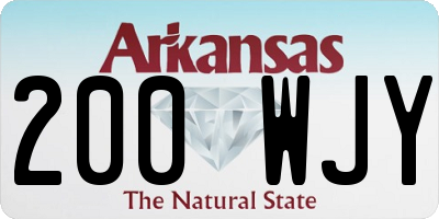 AR license plate 200WJY