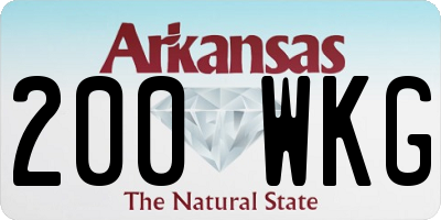 AR license plate 200WKG