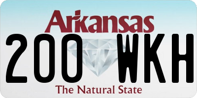 AR license plate 200WKH
