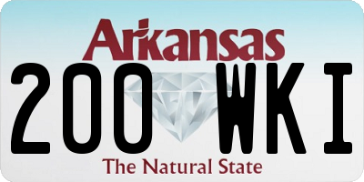 AR license plate 200WKI