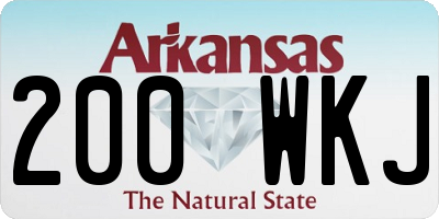 AR license plate 200WKJ