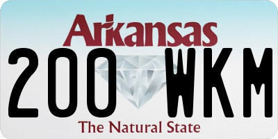 AR license plate 200WKM