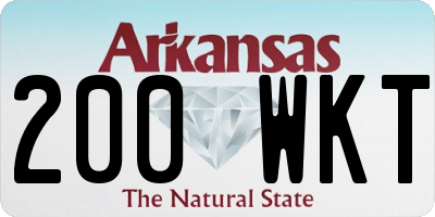 AR license plate 200WKT