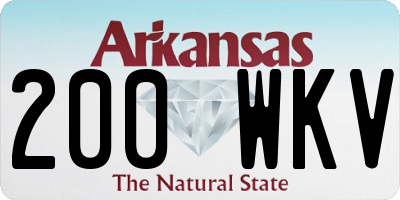 AR license plate 200WKV