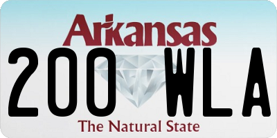 AR license plate 200WLA