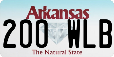 AR license plate 200WLB