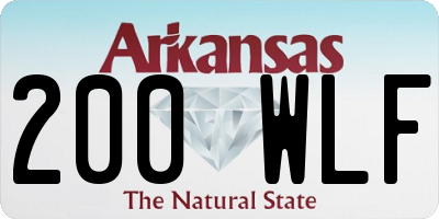 AR license plate 200WLF